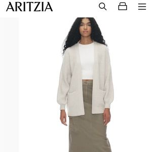 Wilfred Free - Grey knit cardigan